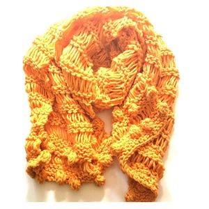 Handmade long chunky scarf Winter neckwear